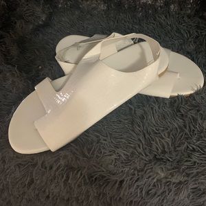 White Leather Sandals